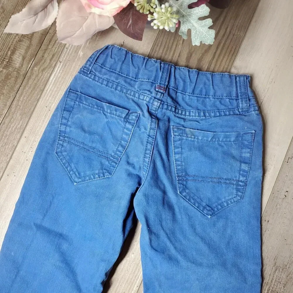 Arizona Jean Co. Size 5 Regular Boys Blue Skinny Denim Jeans Adjustable Waist